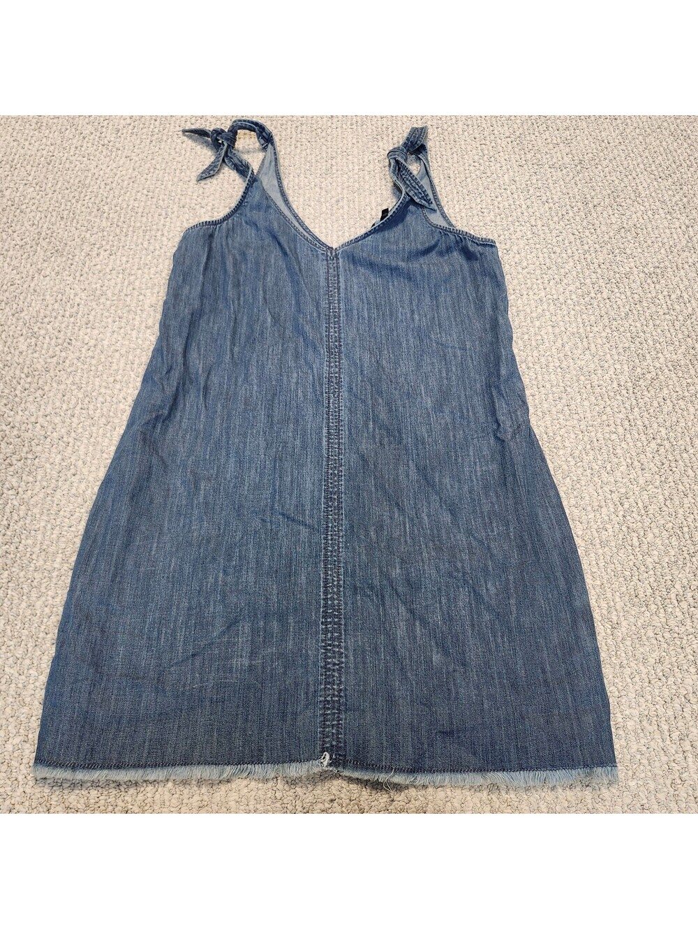 Express Denim Sleeveless Dress with Tie Straps Size Small